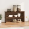 Étagères de cuisine empilables 2 pcs chêne marron 60x15x16 cm 