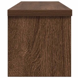 Étagères de cuisine empilables 2 pcs chêne marron 60x15x16 cm 