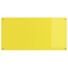 Crédence de cuisine jaune 120x60x0,6 cm en verre trempé 