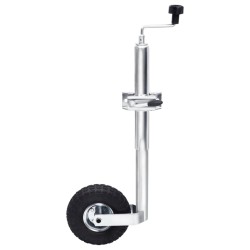 Roue jockey 48 mm avec 2 tubes de support et 3 pinces divisées 