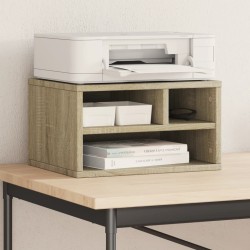 Support d'imprimante chêne sonoma 40x32x22,5 cm bois ingénierie 