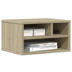 Support d'imprimante chêne sonoma 40x32x22,5 cm bois ingénierie 