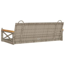 Balancelle gris 109x62x40 cm résine tressée 