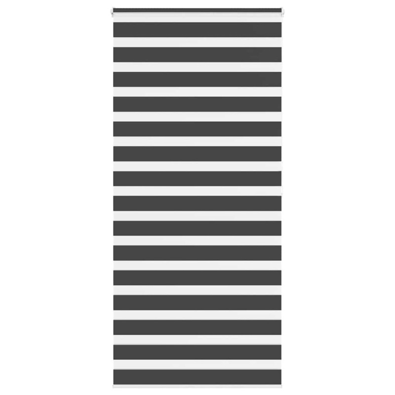 Store zèbre noir 95x200 cm largeur du tissu 90,9 cm polyester 