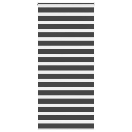 Store zèbre noir 95x200 cm largeur du tissu 90,9 cm polyester 