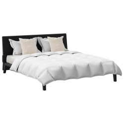 Couette avec oreiller 3 pcs Blanc 200 x 200 cm Bas 