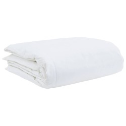 Couette avec oreiller 3 pcs Blanc 200 x 200 cm Bas 