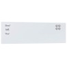 Tableau noir magnétique mural Blanc 100x30 cm Verre trempé 