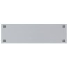 Tableau noir magnétique mural Blanc 100x30 cm Verre trempé 