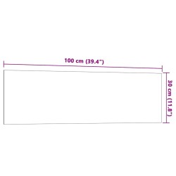 Tableau noir magnétique mural Blanc 100x30 cm Verre trempé 