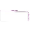 Tableau noir magnétique mural Blanc 100x30 cm Verre trempé 