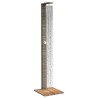 Douche d'extérieur gris 50x55x224 cm résine tressée bois acacia 