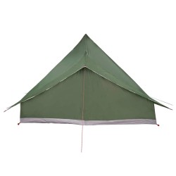 Tente familiale Tipi verte pour 10 personnes, imperméable. 