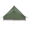 Tente familiale Tipi verte pour 10 personnes, imperméable. 