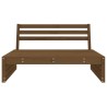 Canapé central de jardin marron miel 120x80 cm bois pin massif 