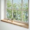 Appuis de fenêtre 2 pcs non traité 160x20x2cm bois chêne massif 