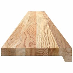 Appuis de fenêtre 2 pcs non traité 160x20x2cm bois chêne massif 