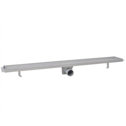 Drain de douche linéaire 2 pc 930 x 140 mm Acier inoxydable 