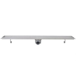 Drain de douche linéaire 2 pc 930 x 140 mm Acier inoxydable 
