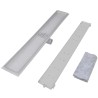 Drain de douche linéaire 2 pc 930 x 140 mm Acier inoxydable 