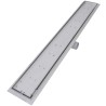 Drain de douche linéaire 2 pc 930 x 140 mm Acier inoxydable 
