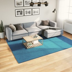 Tapis OVIEDO à poils courts turquoise 200x280 cm 