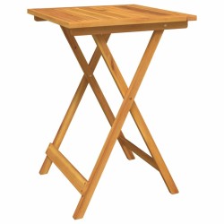Set de bistro de jardin en 3 pièces en bois d'acacia 