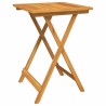 Set de bistro de jardin en 3 pièces en bois d'acacia 