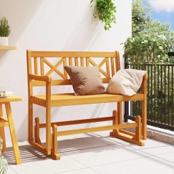 Banc basculant de jardin 2 places 110x59x97 cm Bois massif Acacia 