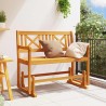 Banc basculant de jardin 2 places 110x59x97 cm Bois massif Acacia 