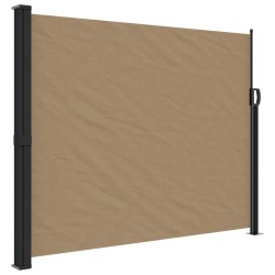 Auvent latéral rétractable taupe 160x500 cm 