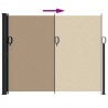 Auvent latéral rétractable taupe 160x500 cm 