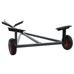 Remorque de bateau 212-302 cm Longueur ajustable 160 kg Acier 