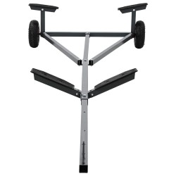 Remorque de bateau 212-302 cm Longueur ajustable 160 kg Acier 