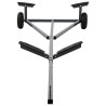 Remorque de bateau 212-302 cm Longueur ajustable 160 kg Acier 