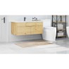 Tapis de bain Rectangulaire Crème 70x120 cm Polypropylène Antidérapant 
