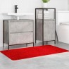 Tapis de bain rectangulaire rouge 70x120 cm en polypropylène antidérapant 