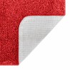 Tapis de bain rectangulaire rouge 70x120 cm en polypropylène antidérapant 