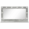Miroir de vanité Gris béton Béton 80 x 45 x 18 cm Miroir 