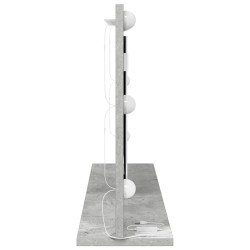 Miroir de vanité Gris béton Béton 80 x 45 x 18 cm Miroir 