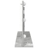 Miroir de vanité Gris béton Béton 80 x 45 x 18 cm Miroir 