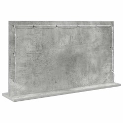 Miroir de vanité Gris béton Béton 80 x 45 x 18 cm Miroir 