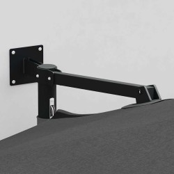Parasol de jardin mural anthracite 250 cm 