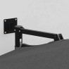 Parasol de jardin mural anthracite 250 cm 