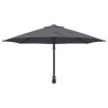 Parasol de jardin mural anthracite 250 cm 