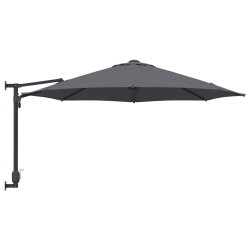 Parasol de jardin mural anthracite 250 cm 