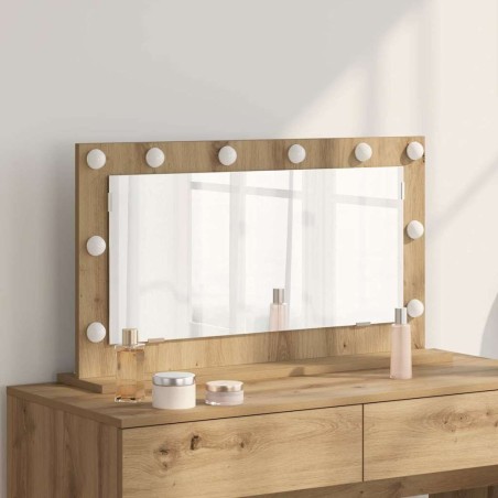 Miroir de vanity Chêne artisanal Panneau de particules 