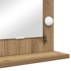 Miroir de vanity Chêne artisanal Panneau de particules 