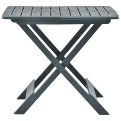 Table pliable de jardin Vert 79x72x70 cm Plastique 