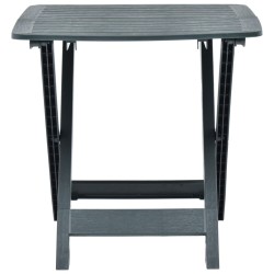 Table pliable de jardin Vert 79x72x70 cm Plastique 